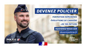 La Police nationale recrute plus de 4000 gardiens de la paix sur toute la France !